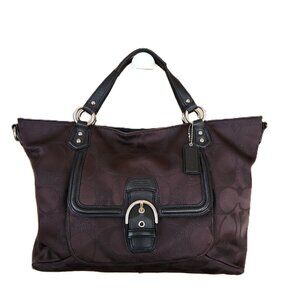 Euc Coach Campbell Metallic Signature Shoulder Bag Handbag